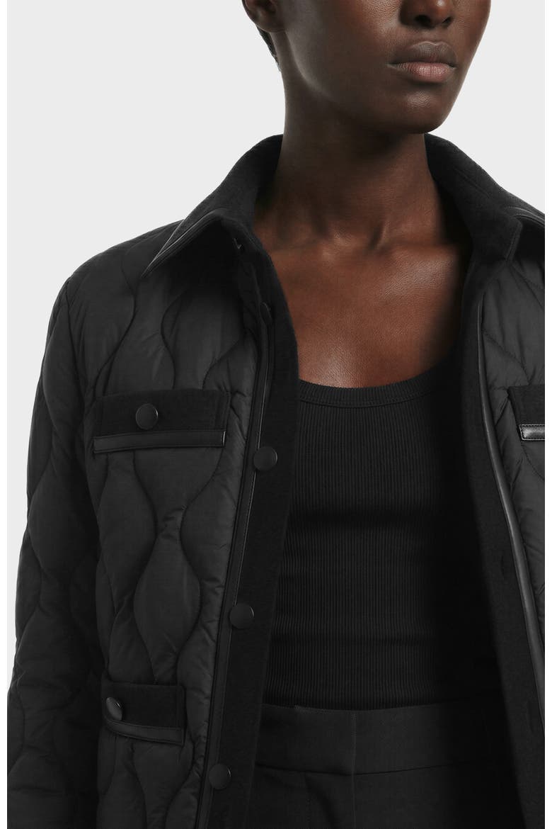 Jolie Quilted Light Jacket, Alternate, color, Black