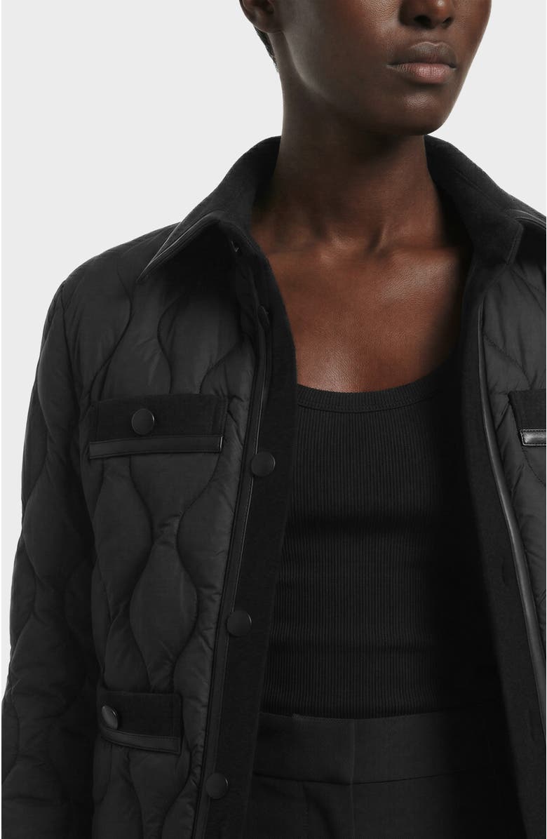 Rudsak Jolie Quilted Light Jacket, Alternate, color, Black