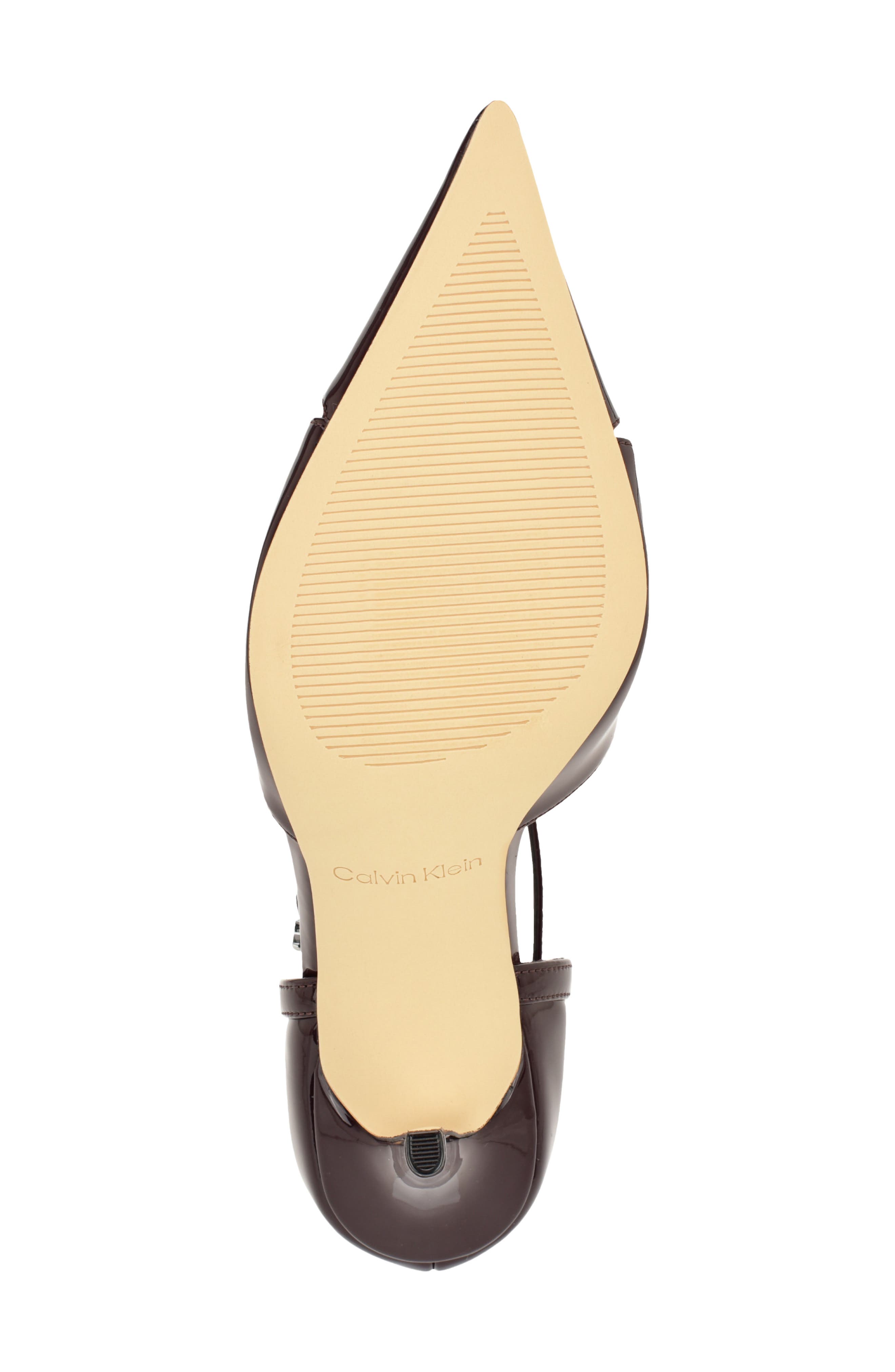 Calvin Klein Odielle Pointed Toe Pump, Alternate, color, Dark Red 600