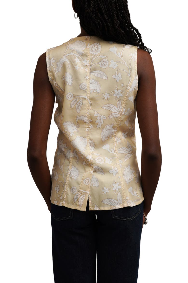 Print Tencel™ Lyocell Vest, Alternate, color, PERLA PRINT