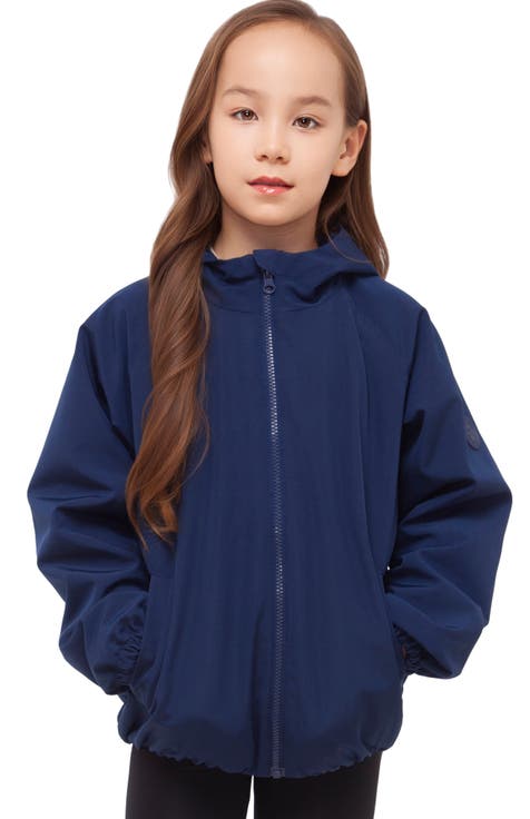 Kids' Mia Bubble Hem Fleece Lined Hooded Jacket