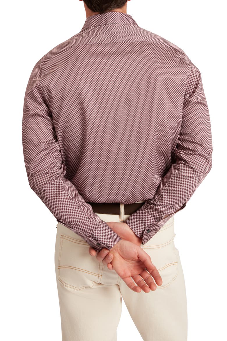 Jozef Print Cotton Button-Up Shirt, Alternate, color, LIGHT-PURPLE
