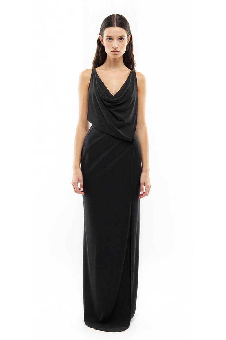 Laura maxi dress, Alternate, color, Black