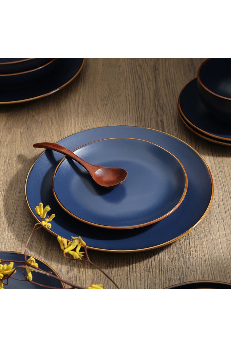Brasa Stoneware 16-Piece Dinnerware Set, Alternate, color, Blue