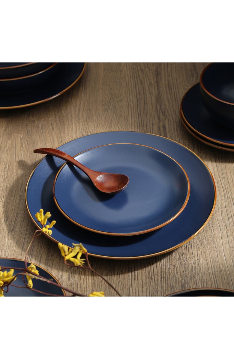 Stone Lain Brasa Stoneware 16-Piece Dinnerware Set, Alternate, color, Blue