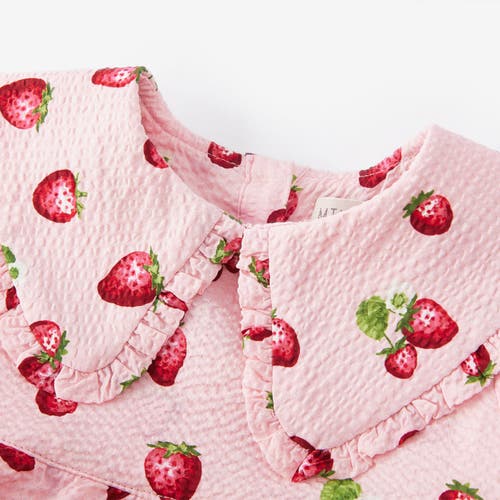 Milkbarn Ruffle Collar One Piece In Red