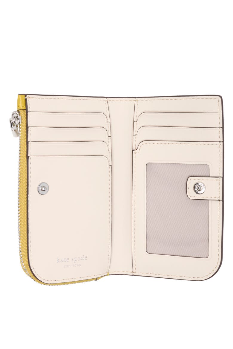 small devin saffiano leather bifold wallet, Alternate, color, TIGERS EYE