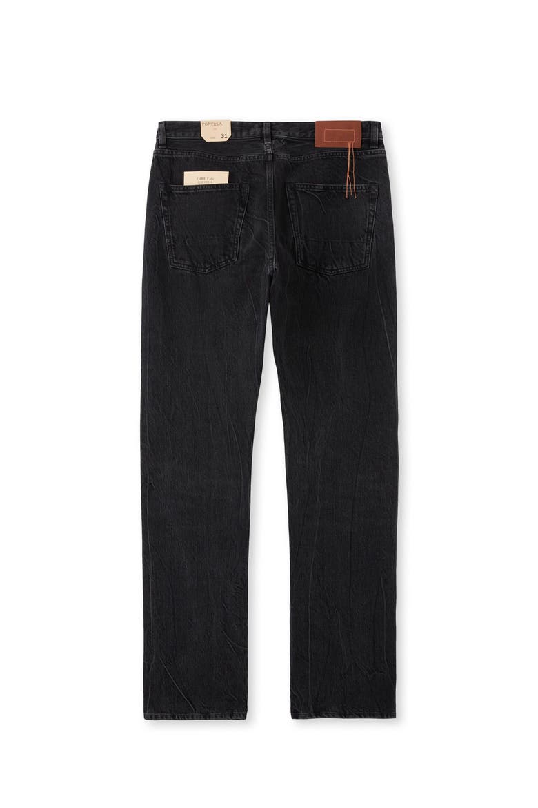 965 John Japan Contrast Selvedge 5-Pocket Regular-Fit Denim Pants, Alternate, color, Black