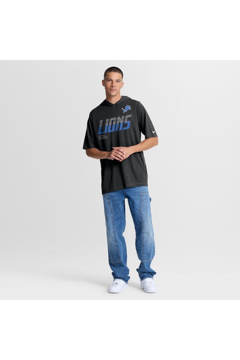 Men's Nike Black Detroit Lions Tri-Blend Hooded T-Shirt, Alternate, color, Black