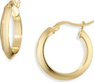 ARGENTO VIVO Knife Edge Huggie Hoop Earrings