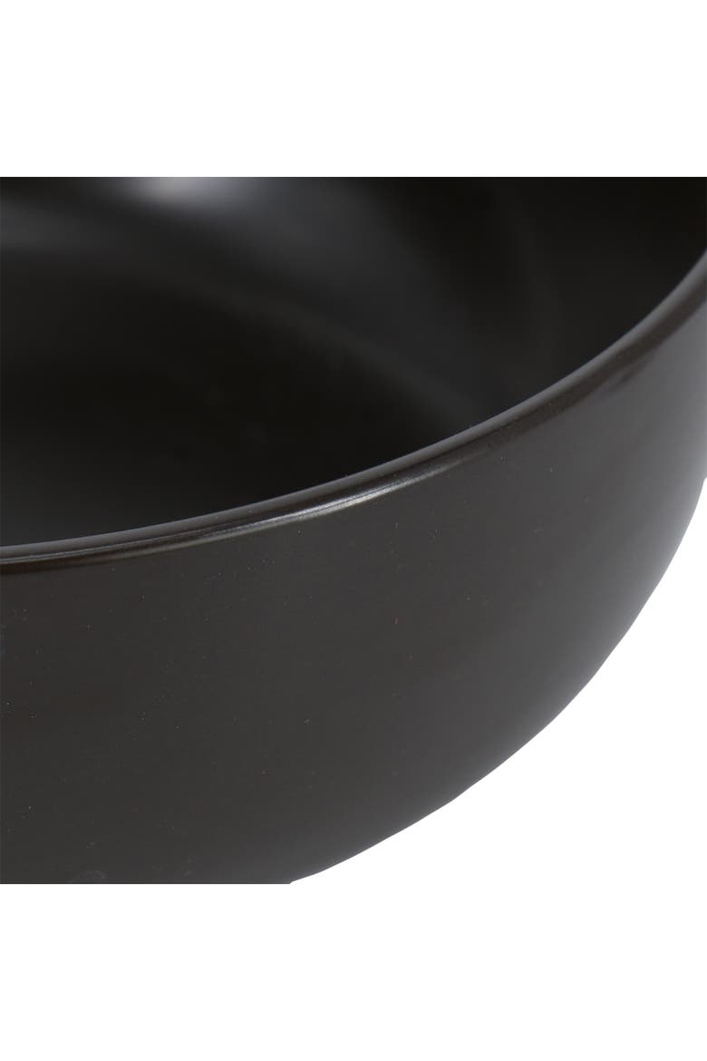Mio Modern Coupe 6 piece 6.5in Round Stoneware Bowl Set, Alternate, color, Pepper