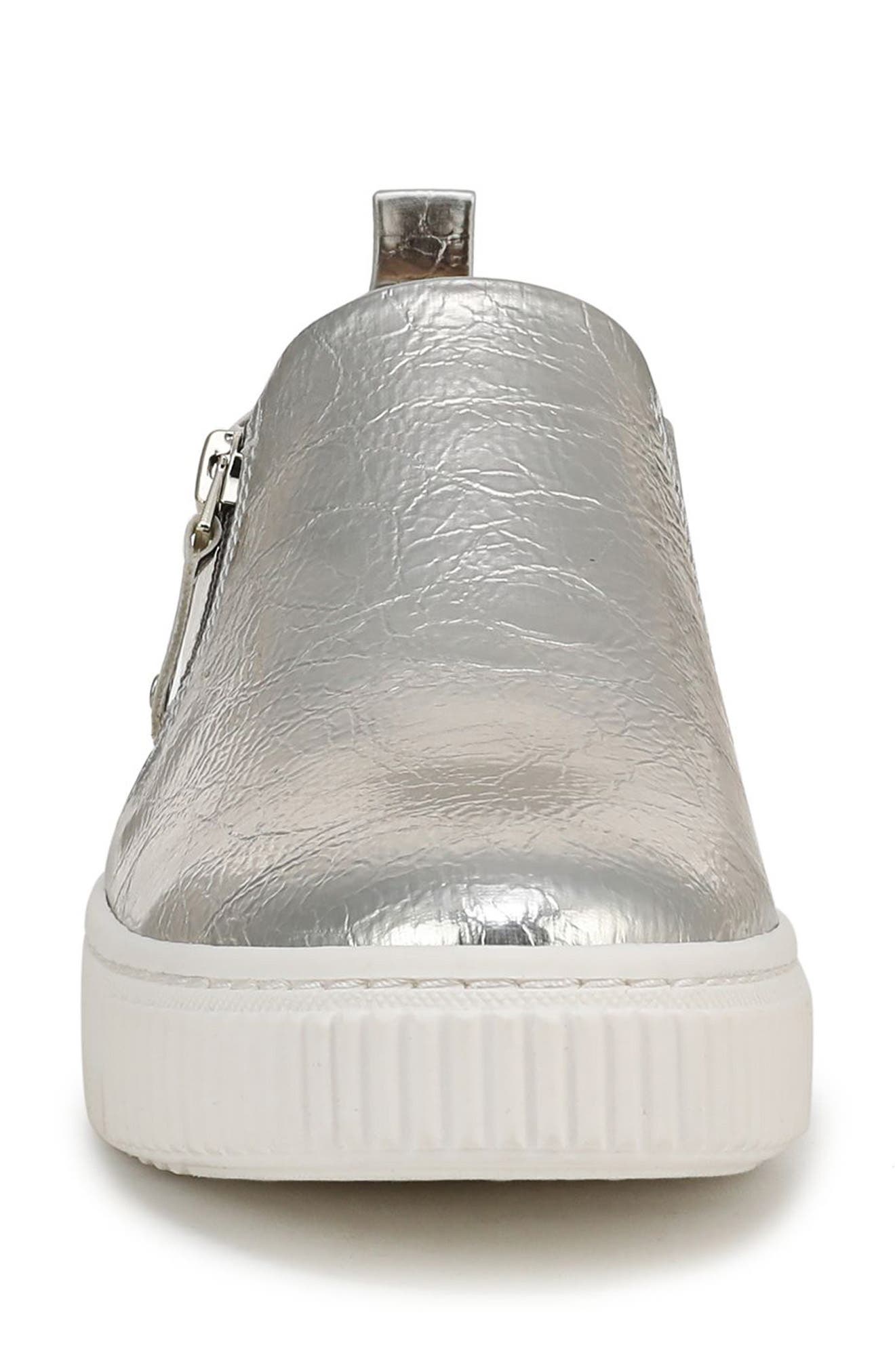 SOUL NATURALIZER Turner Zip Sneaker, Alternate, color, Silver Sand Faux Leather