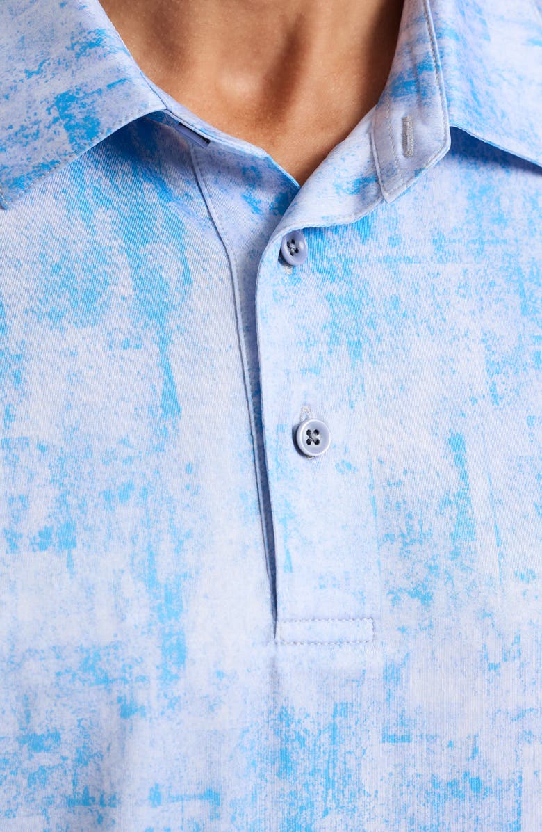 Robert Graham Waters Knit Polo, Alternate, color, Light Blue