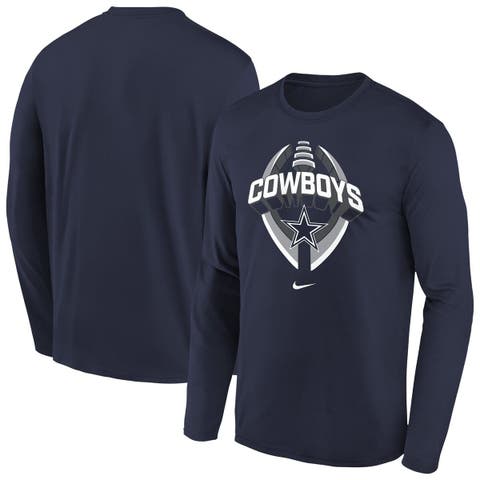 Youth Nike   Navy Dallas Cowboys Primetime Legend Icon Long Sleeve Performance T-Shirt