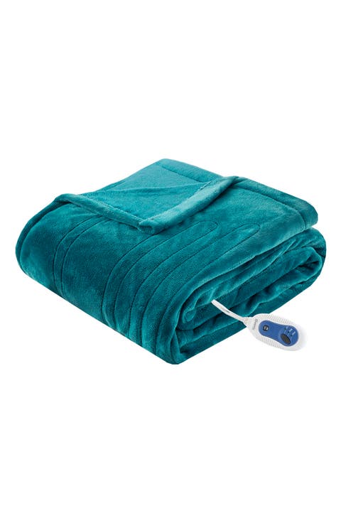 Plush Heated Throw Blanket - 70" x 60"