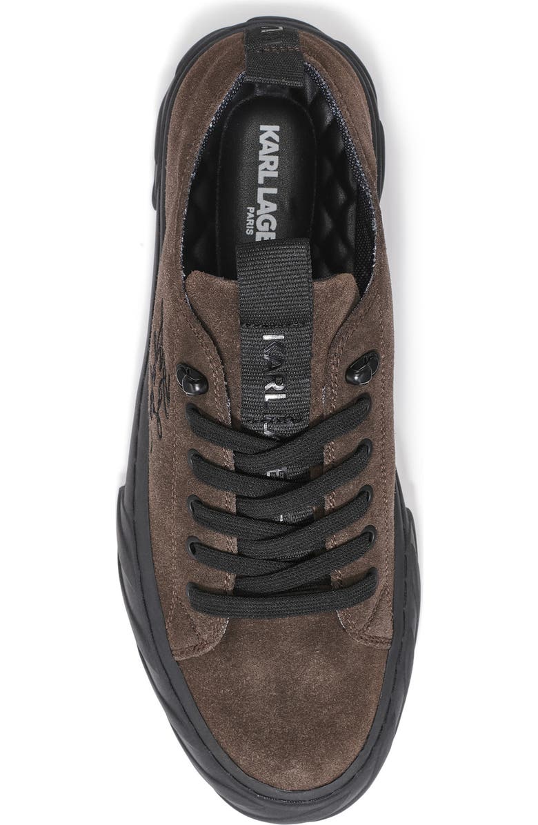 KARL LAGERFELD PARIS Low Top Sneaker, Alternate, color, Brown