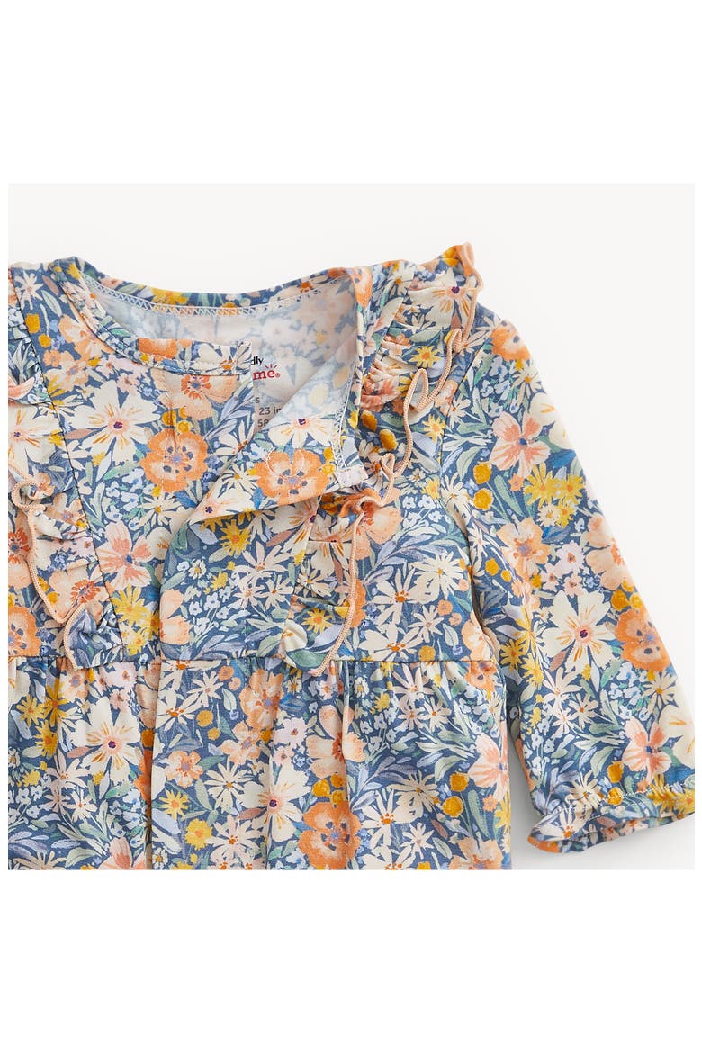 Flora Ruffle Romper, Alternate, color, BLUE