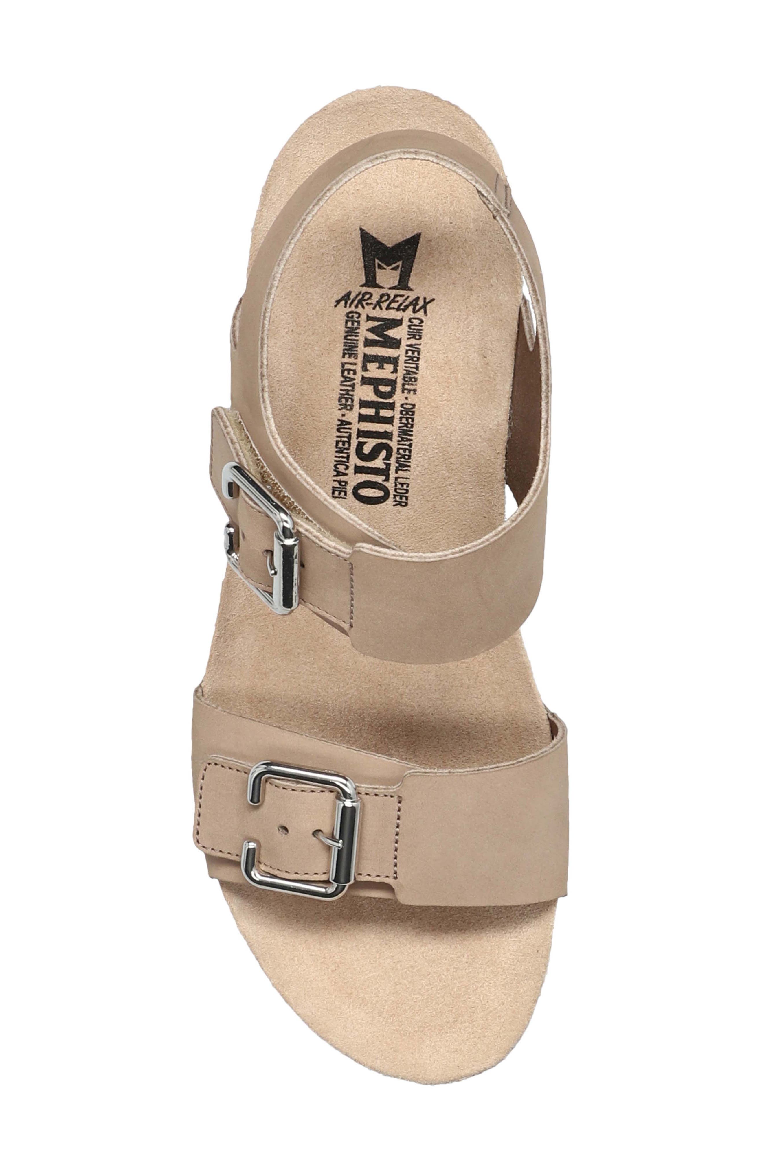 Lissandra Platform Wedge Sandal, Alternate, color, LIGHT TAUPE SANDALBUCK