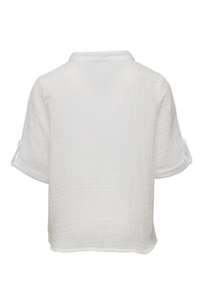 Kids' Frankie Cotton Gauze Shirt, Alternate, color, WHITE