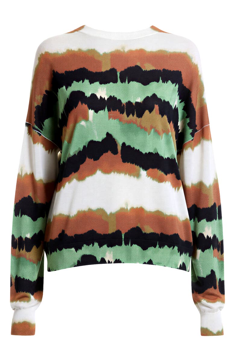 Diane von Furstenberg Royce Abstract Oversize Sweater, Alternate, color, Caterpillar Ivory