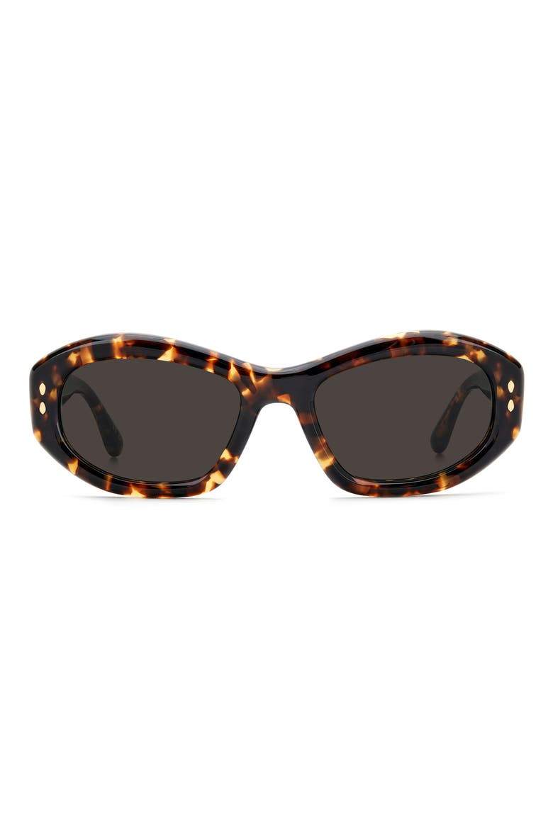 55mm Cat Eye Sunglasses, Main, color, HAVANA/ GREY