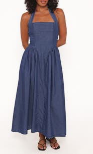 Petal & Pup Milford Halter Neck Midi Dress