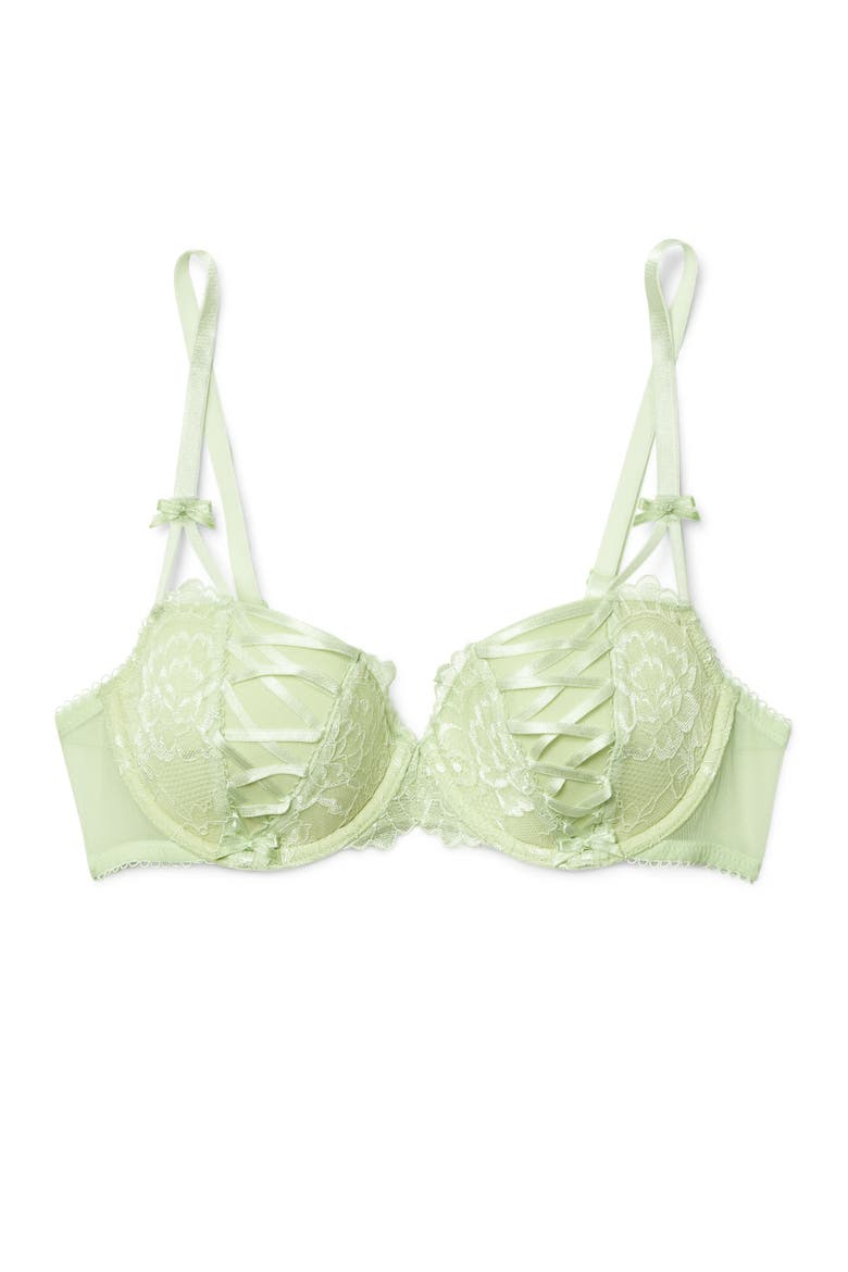 Enny Contour Balconette Bra, Main, color, Light green