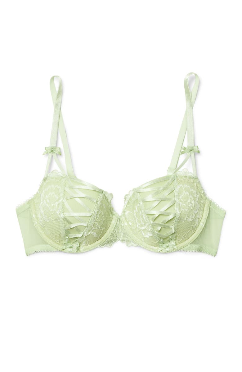 Adore Me Enny Contour Balconette Bra, Main, color, Light Green