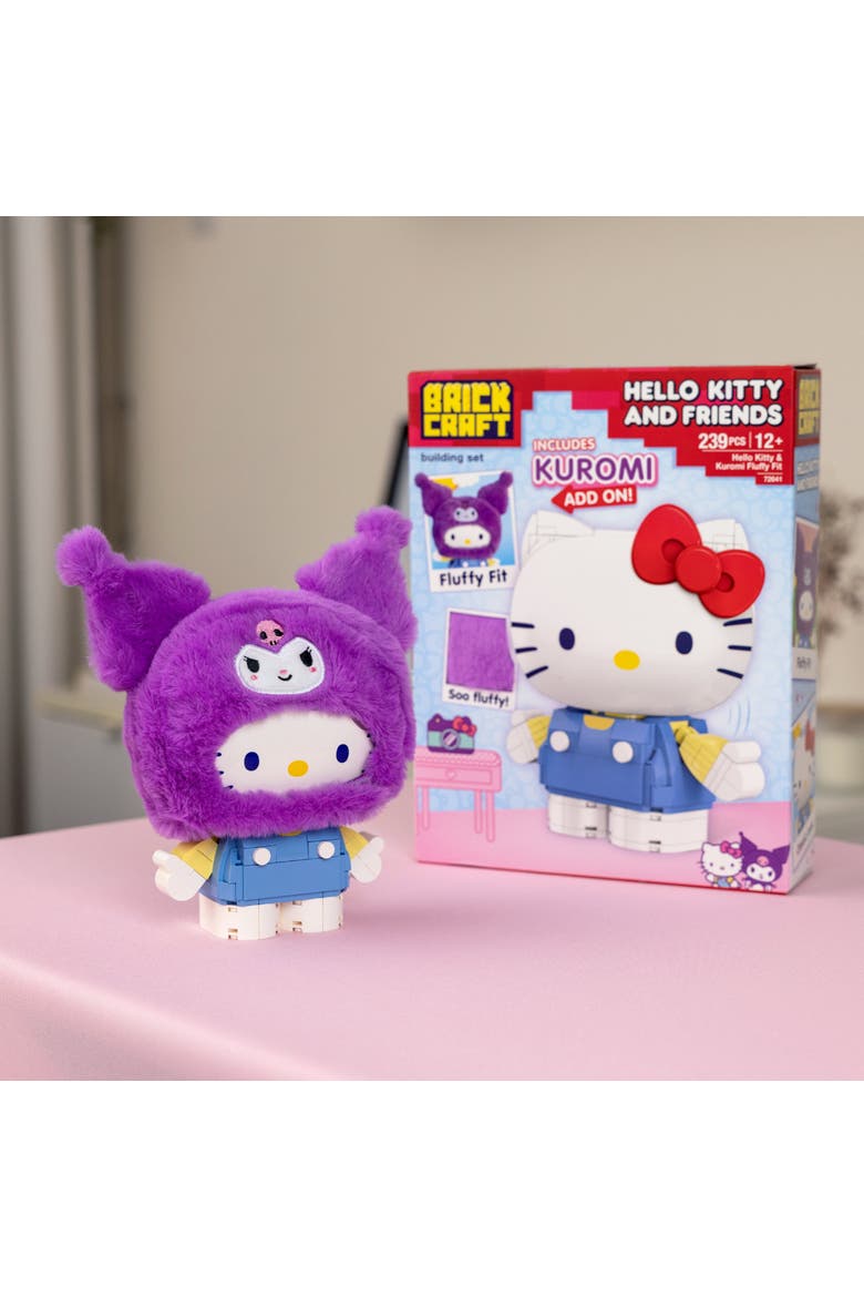Hello Kitty Kuromi Fluffy Fit Building Set, Alternate, color, Purple