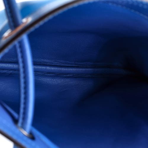 Pre-owned Hermes  Hermes Aline Bag Milo Lambskin And Swift Mini In Blue