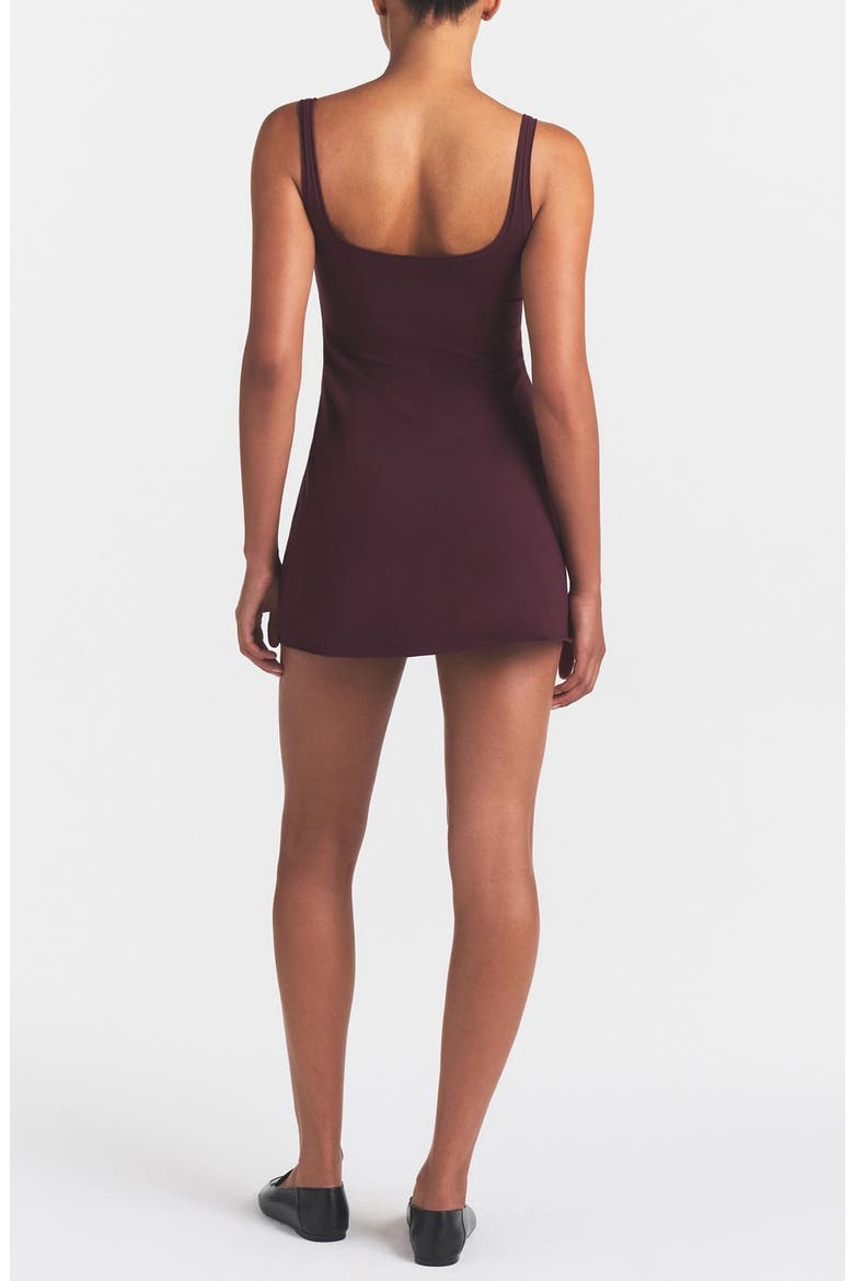 Cotton Jersey Minidress, Alternate, color, CURRANT