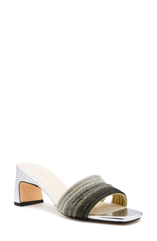 Touch Ups Isla Slide Sandal In Silver