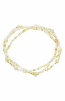 Panacea Set of 3 Beaded Stretch Bracelets