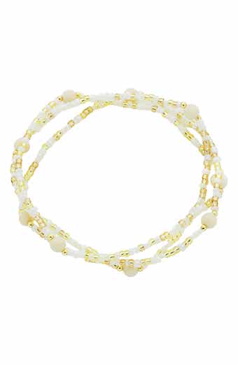 Panacea Set of 3 Beaded Stretch Bracelets