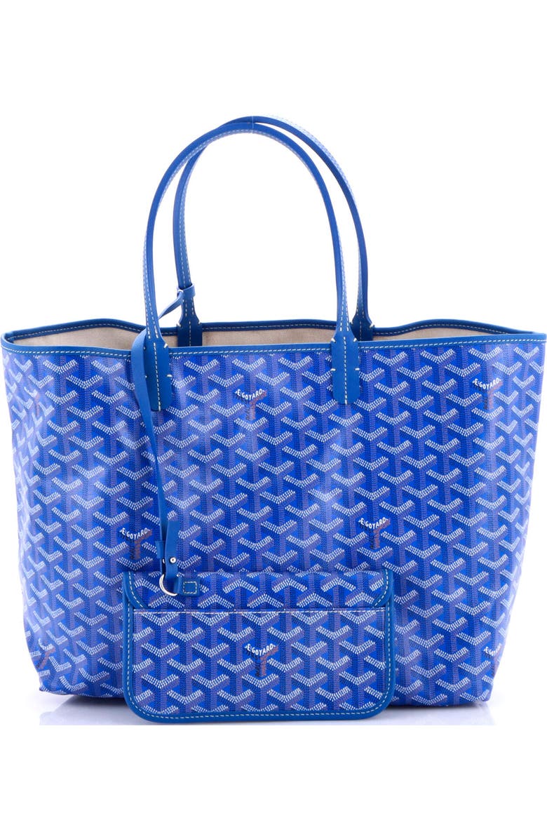 Pre-Owned Goyard Saint Louis Tote Coated Canvas PM, Alternate, color, Blue