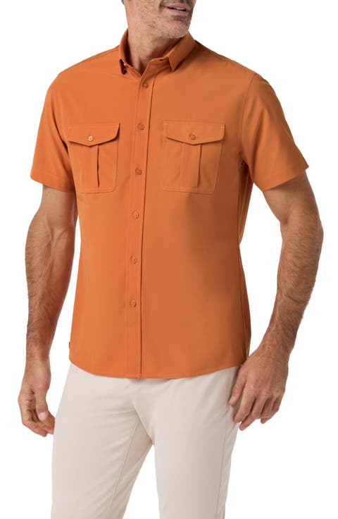 Leeward Tailgate Short Sleeve Button Up Shirt