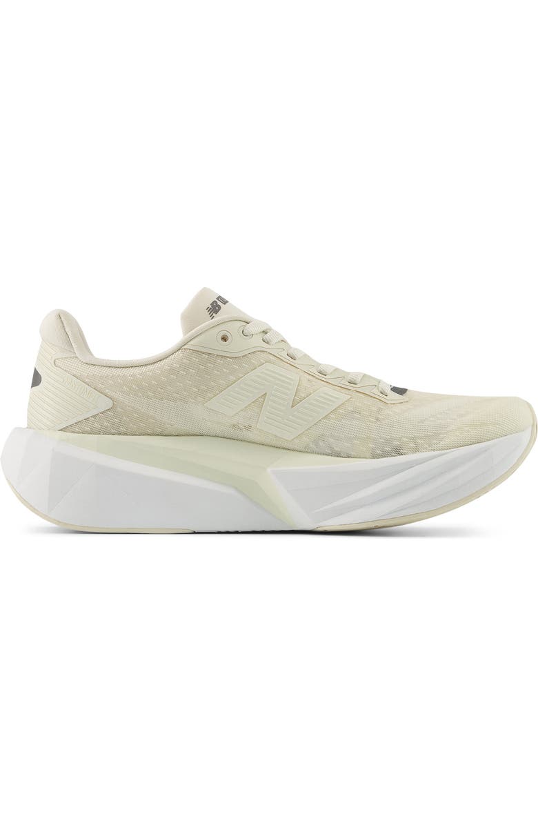 New Balance FuelCell Rebel v5 Running Shoe, Alternate, color, Angora/ Linen