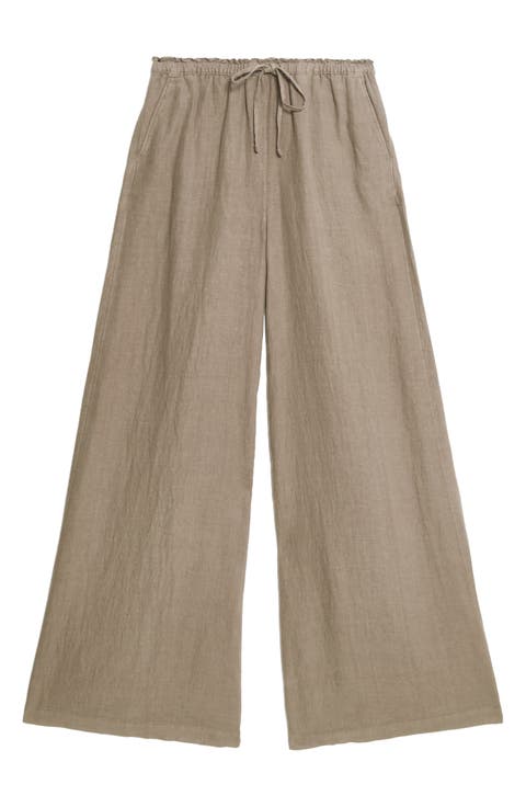 Linen Palazzo Pants
