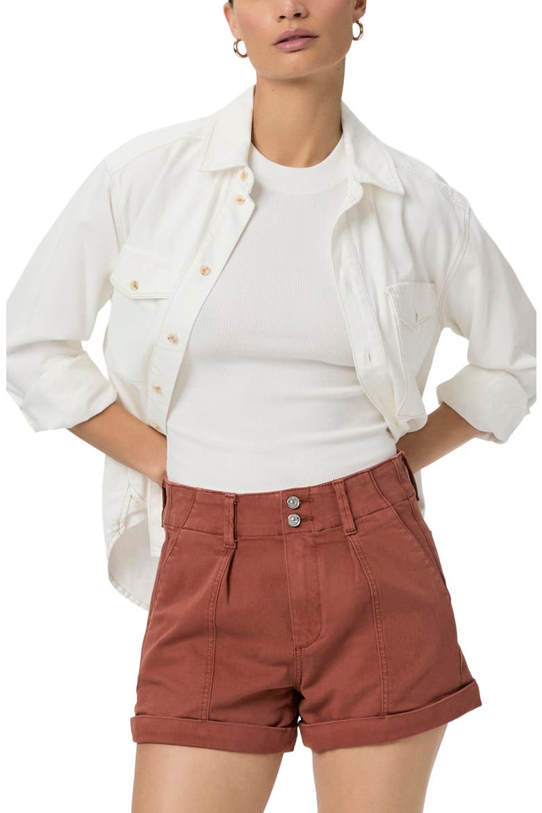 Brooklyn High Waist Utility Shorts, Alternate, color, VINTAGE CLAY SUNSET