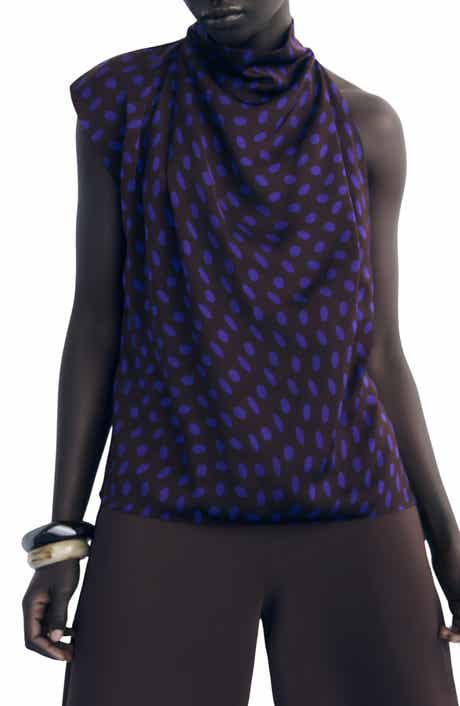 MANGO Drape Asymmetric Top