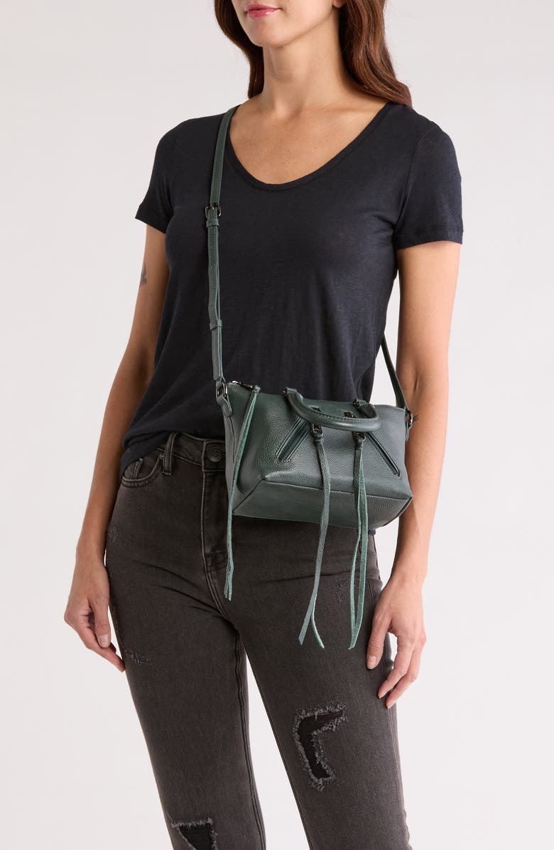 Rebecca Minkoff Micro Moto Crossbody Bag, Alternate, color,