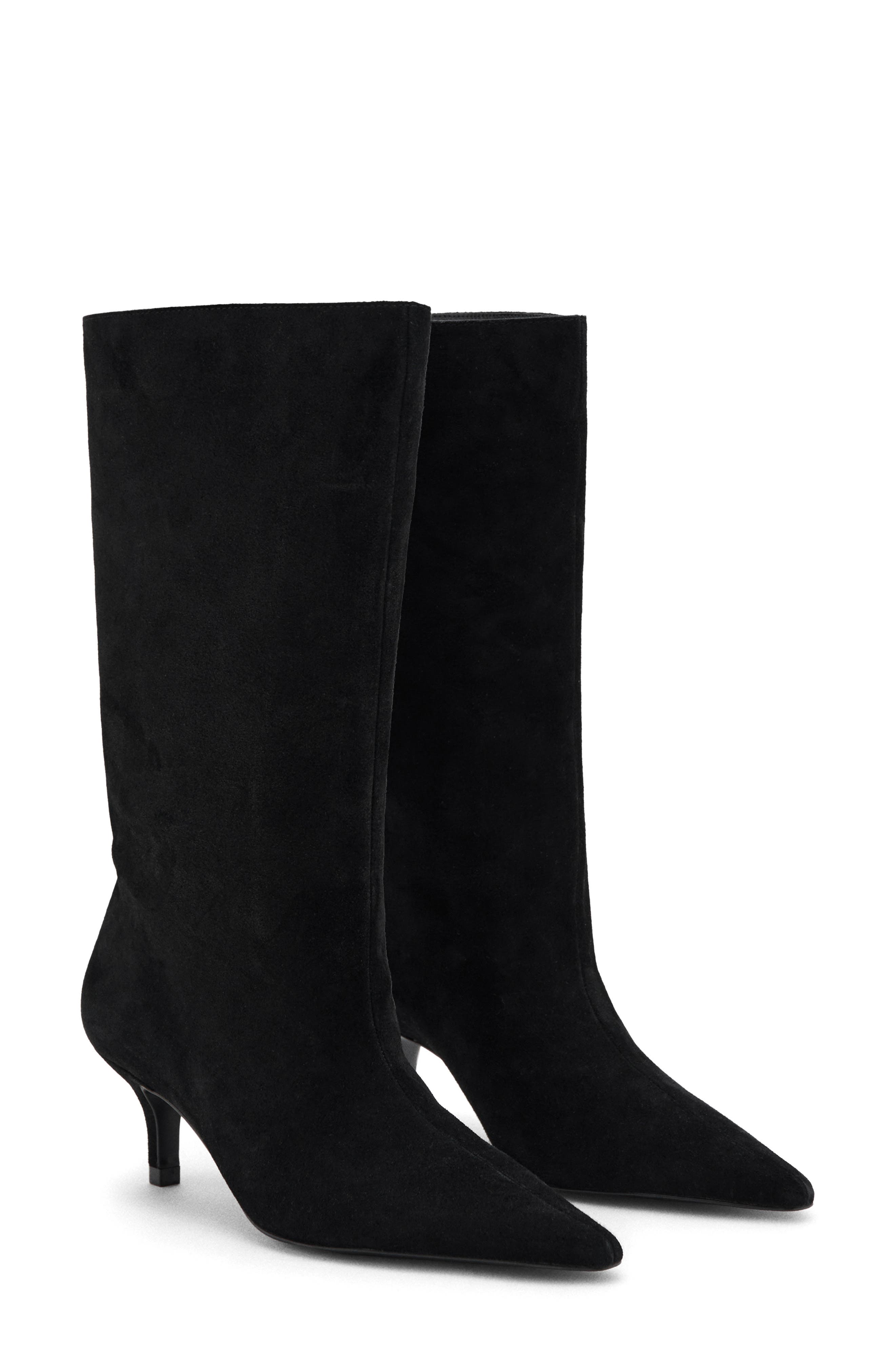 MANGO Pointed Toe Boot, Main, color, Black