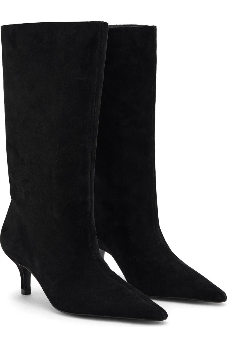 MANGO Pointed Toe Boot, Main, color, Black