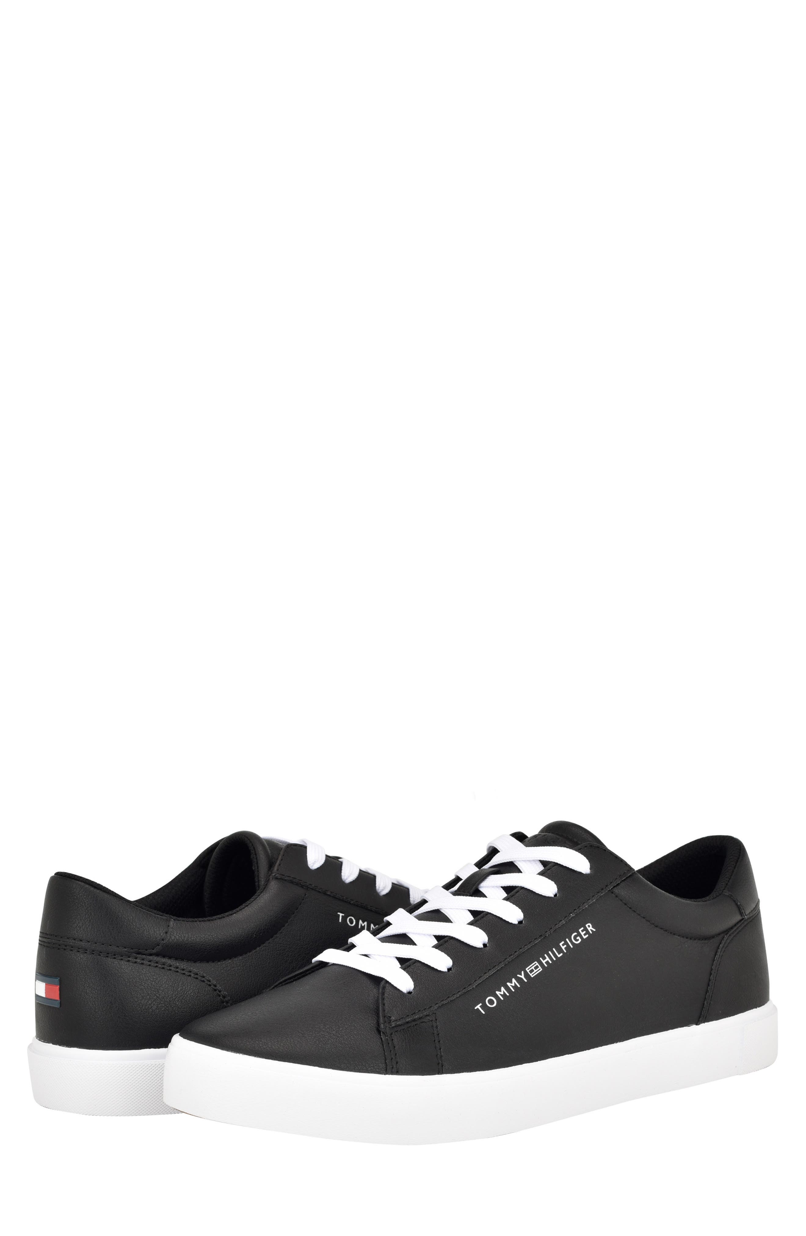 Tommy Hilfiger Ribby Low Top Sneaker, Alternate, color, Black 002