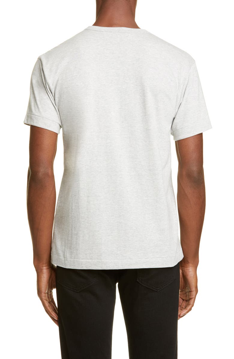 Comme des Garçons PLAY Heart Logo Graphic Tee, Alternate, color, Grey