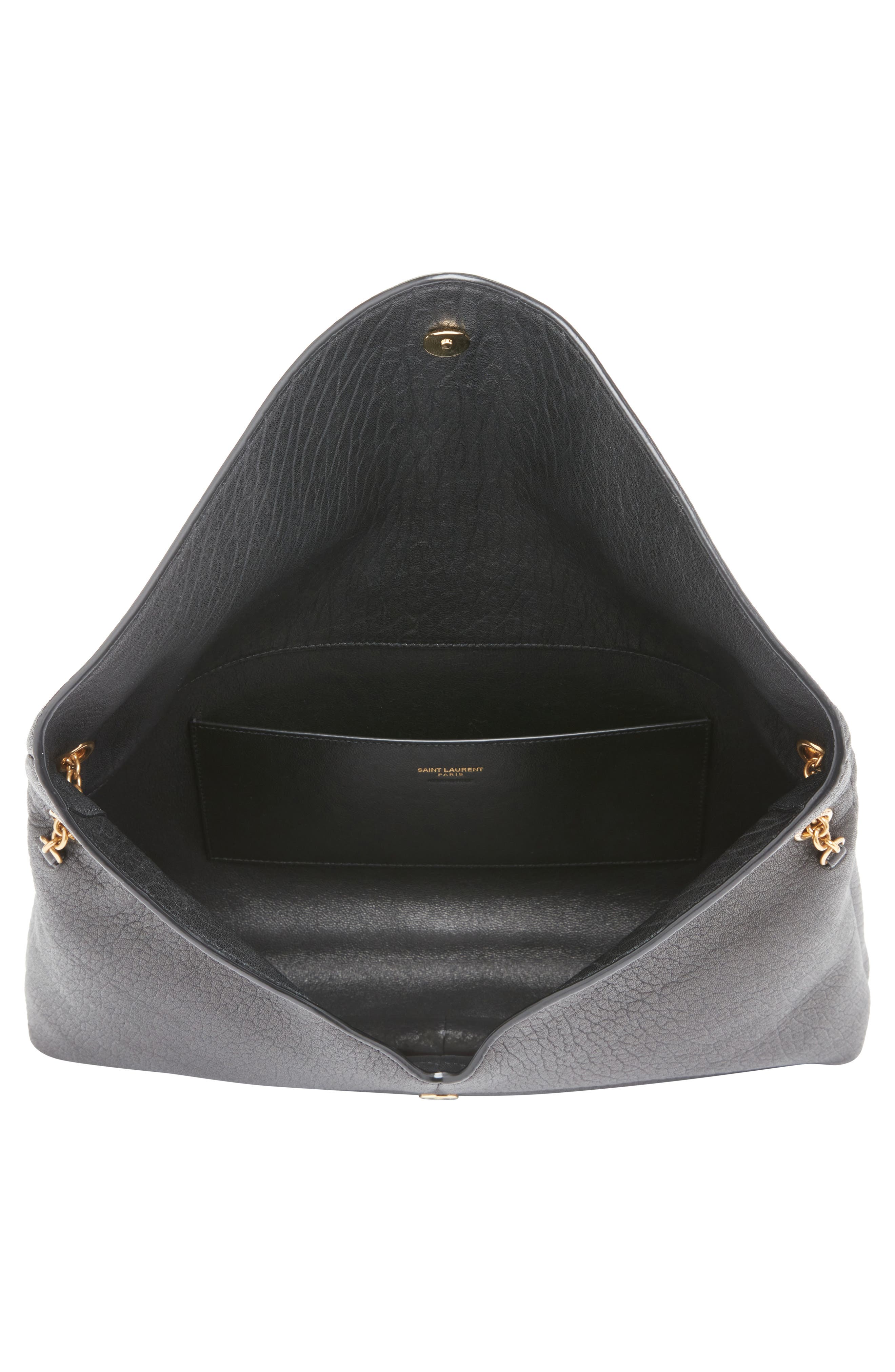 Saint Laurent CASSANDRE CHAIN POUCH, Alternate, color, Noir