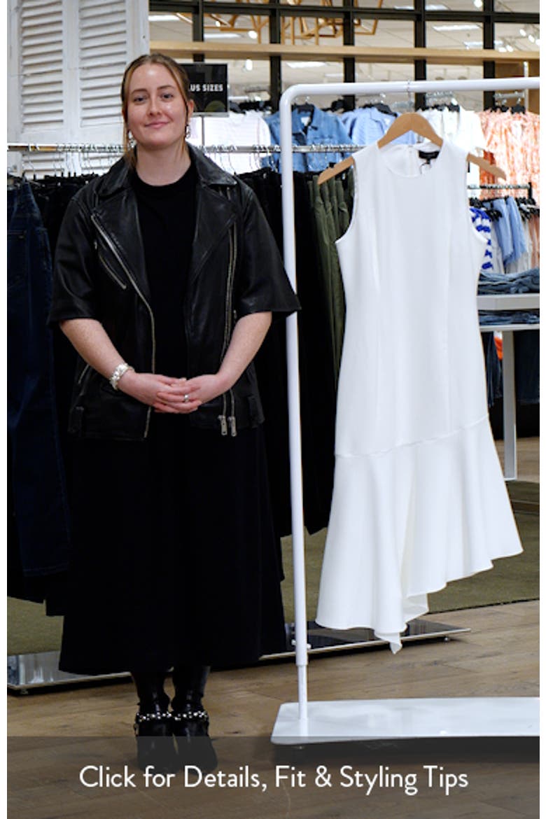 Asymmetric Ruffle Sleeveless Midi Dress video