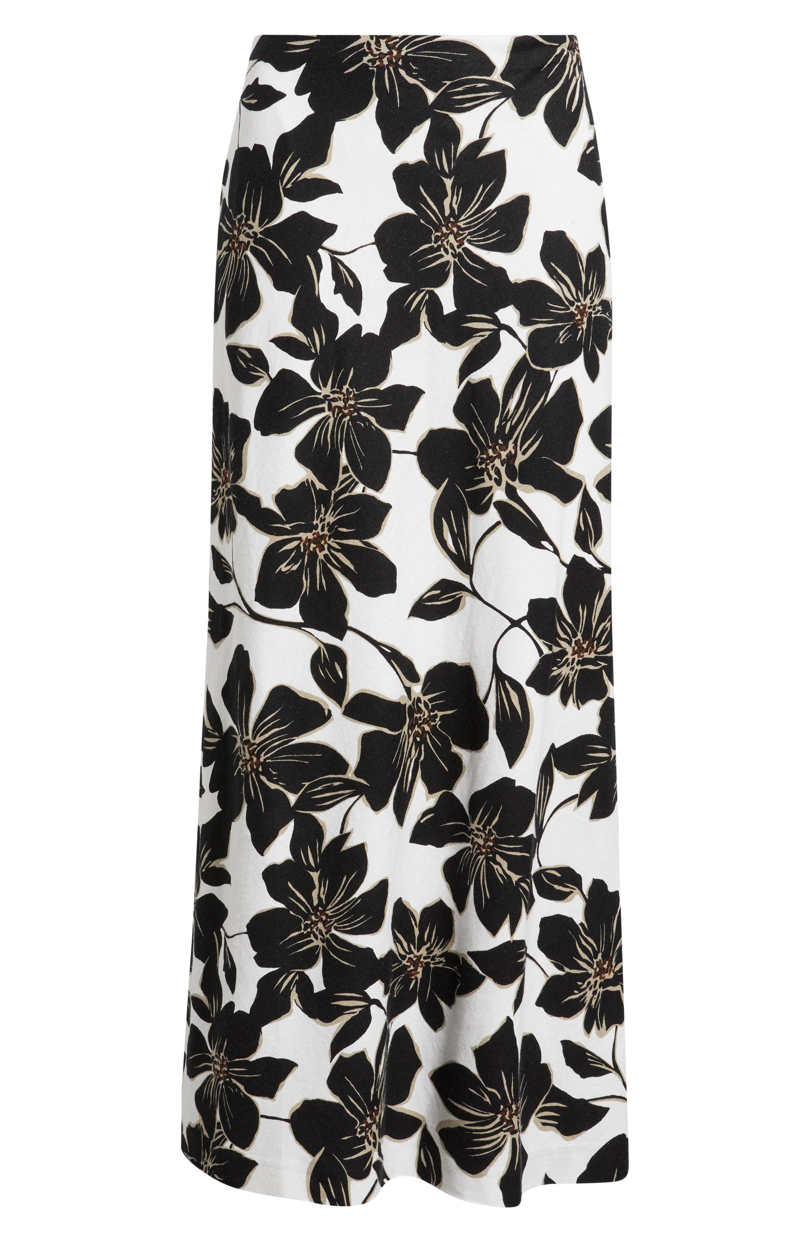Женские Open Edit Linen Blend Column Maxi Skirt — фото 6