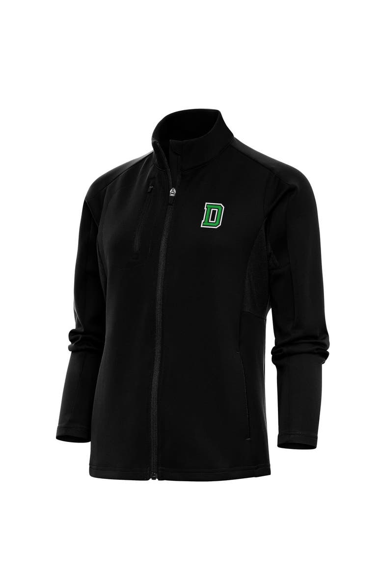 ANTIGUA Women's Antigua Black Dartmouth Big Green Generation Full-Zip Jacket, Main, color, Black