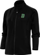 ANTIGUA Women's Antigua Black Dartmouth Big Green Generation Full-Zip Jacket